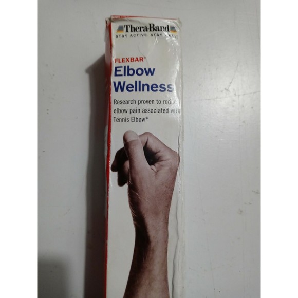 Thera-Band Flex Bar RED Light Resistance Grip Wrist Hand Tennis Elbow Rehab - Picture 5 of 6